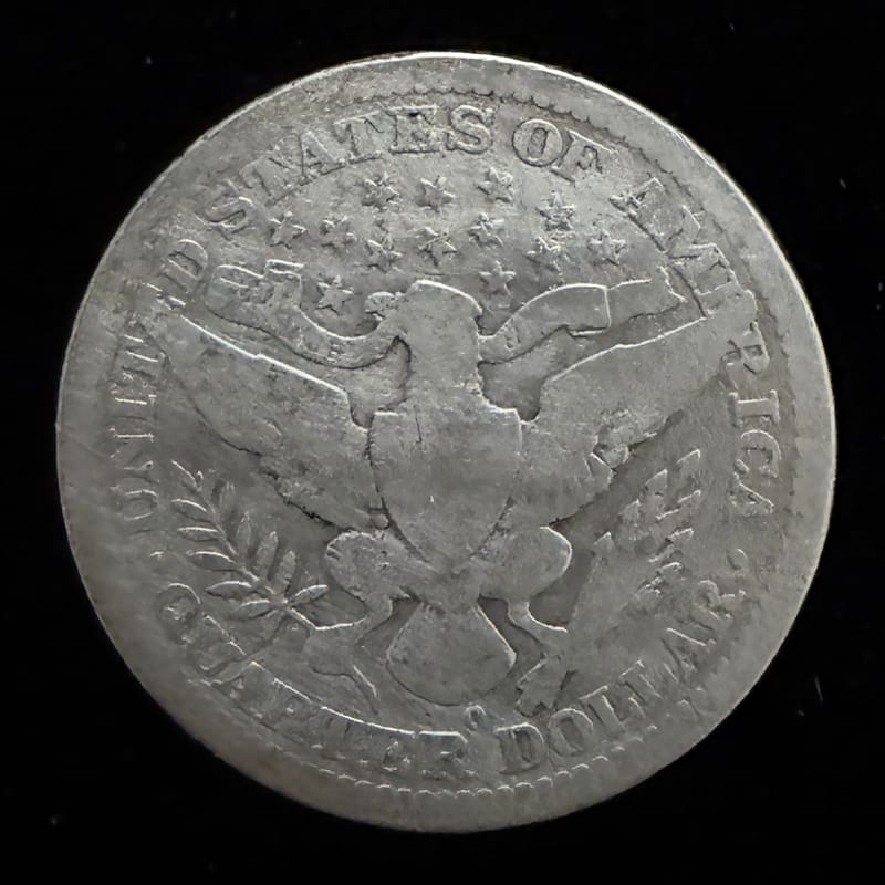 1906 Barber Quarter – 90% Silver - Image 2