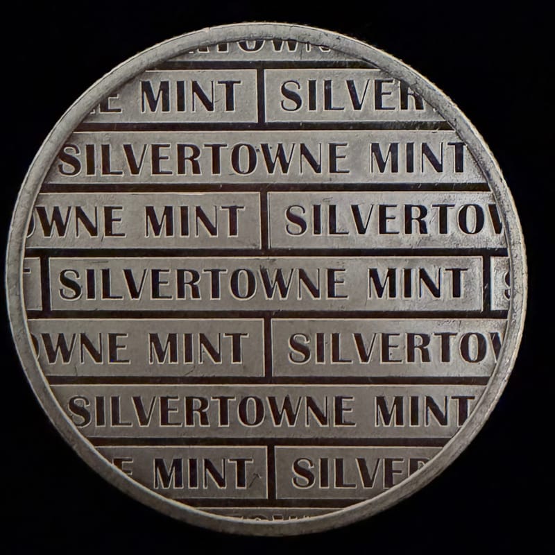 1 oz SilverTowne Mighty Eagle Silver Round - Image 2