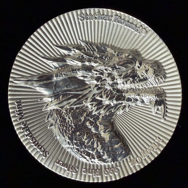 Scottsdale Mint Dragon Stacker 1 oz .999 Silver - Image 2