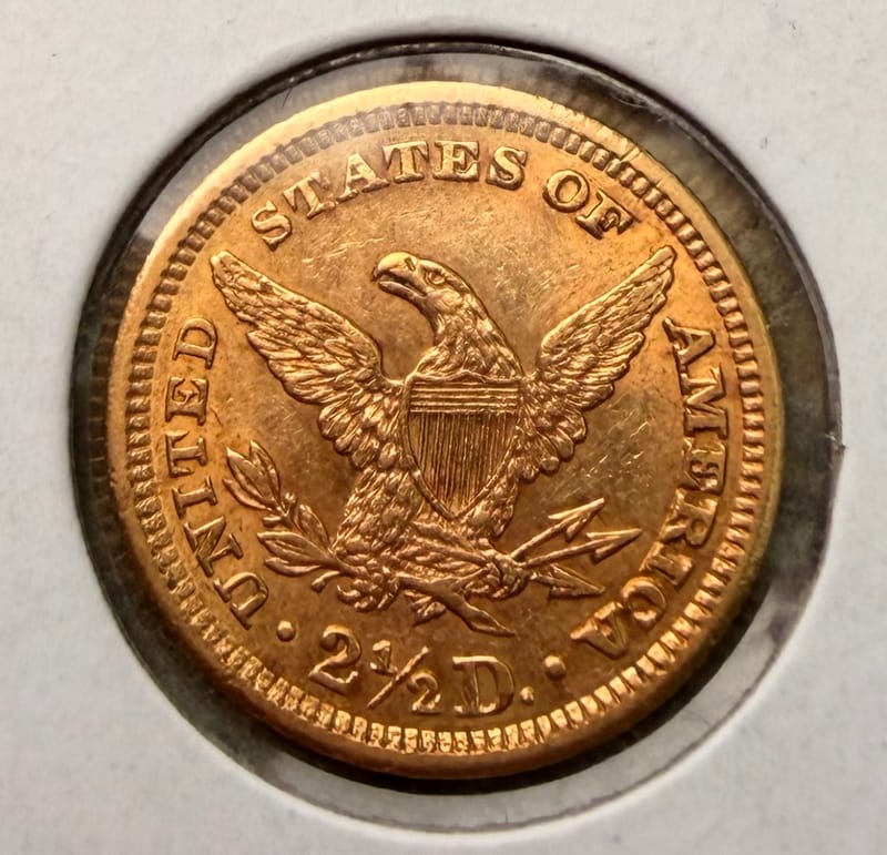 1903 Liberty Head Quarter Eagle - US Gold Coin - Image 2