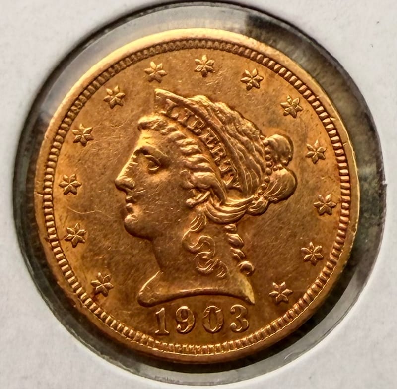 1903 Liberty Head Quarter Eagle - US Gold Coin - Image 1