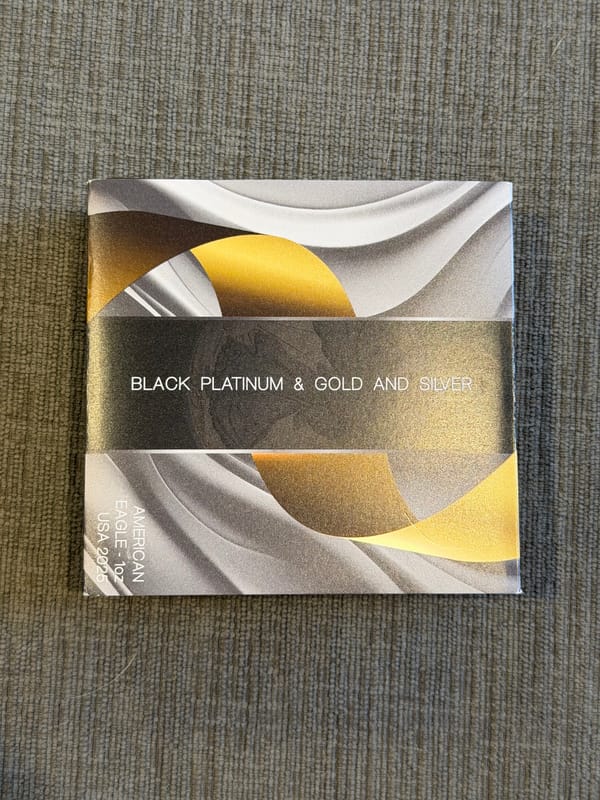 American silver Eagle Black Platinum and Gold  - Image 5