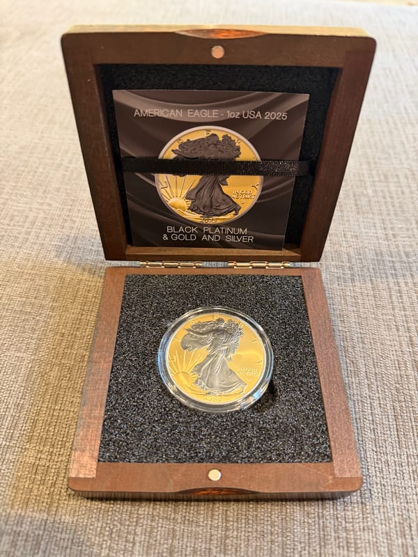 American silver Eagle Black Platinum and Gold  - Image 1