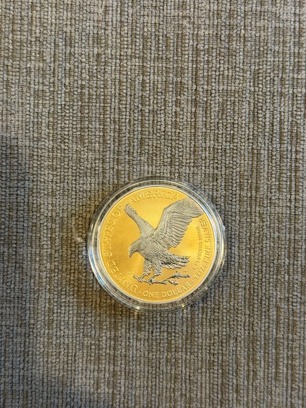 American silver Eagle Black Platinum and Gold  - Image 3