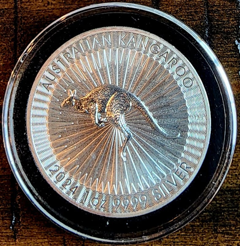 2024 Australian Kangaroo 1OZ .9999 SILVER - Image 1