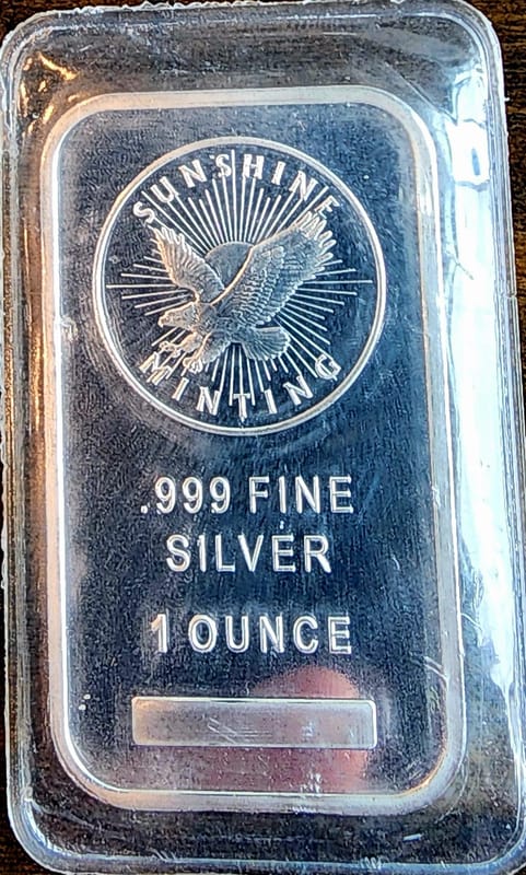 Sunshine Minting Eagle 1 OZ Silver Bar - Image 1