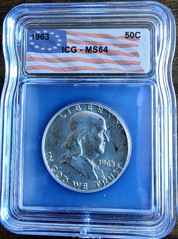 1963 FRANKLIN ICG MS64 Half Dollar - Image 1