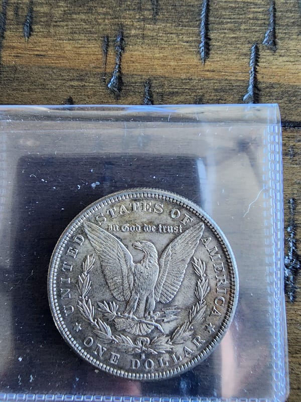 1882 Morgan Silver Dollar Toned - Image 2