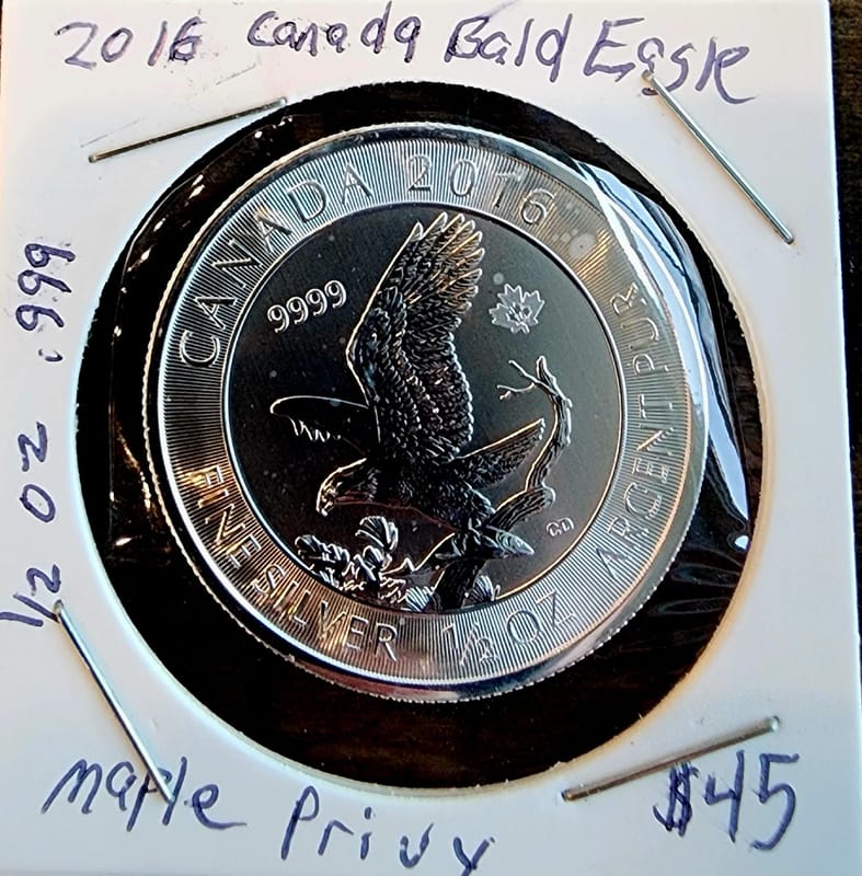 2016 Canada Bald Eagle 1/2 Maple Privy - Image 1