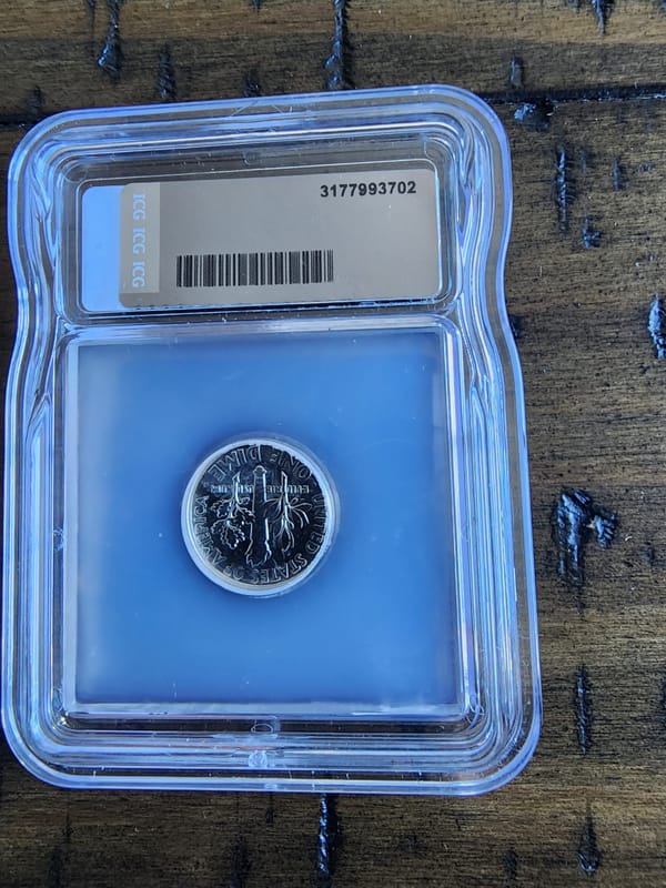 1960 Silver Roosevelt Dime ICG MS69 - Regular Busi - Image 2