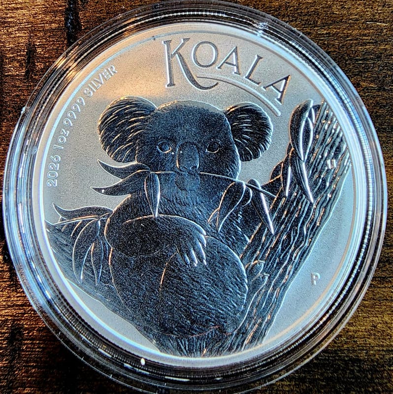 2026 Australia Koala 1 OZ .9999 SILVER - Image 1