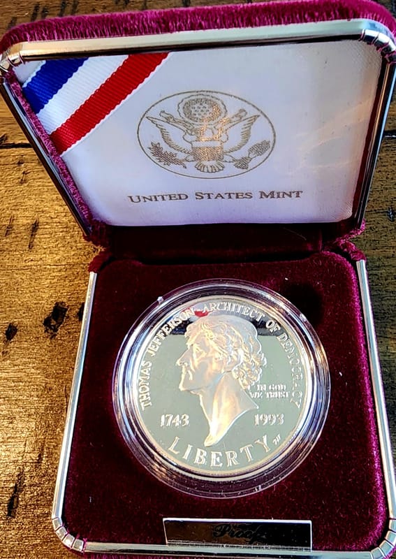 1993 Thomas Jefferson 250th Anniversary Commemorat - Image 2