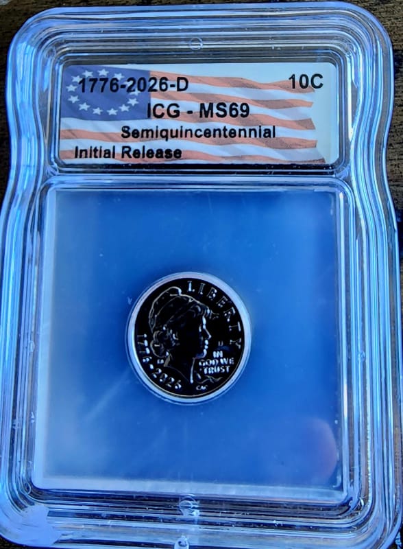 1776-2026 Semiquincentennial Emerging ICG MS69 - Image 1