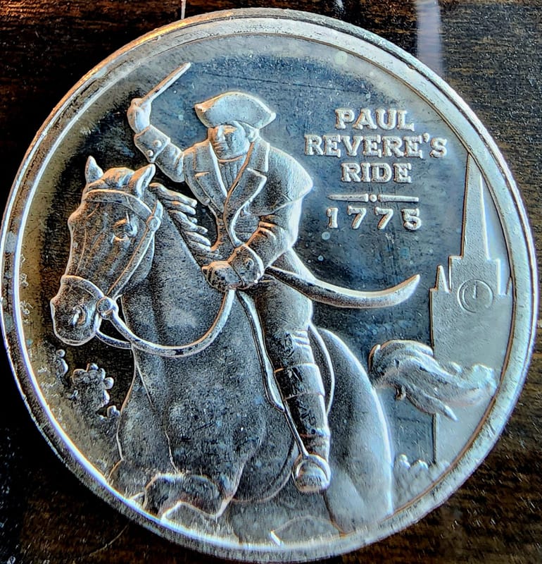 Paul Reveres Ride 1/2 OZ Silver .999 - Image 1