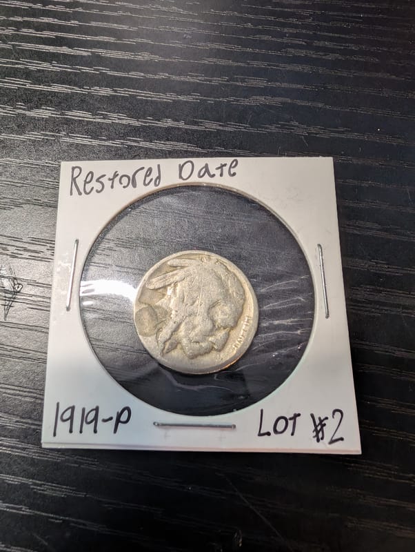 1919-P restored date buffalo  - Image 1