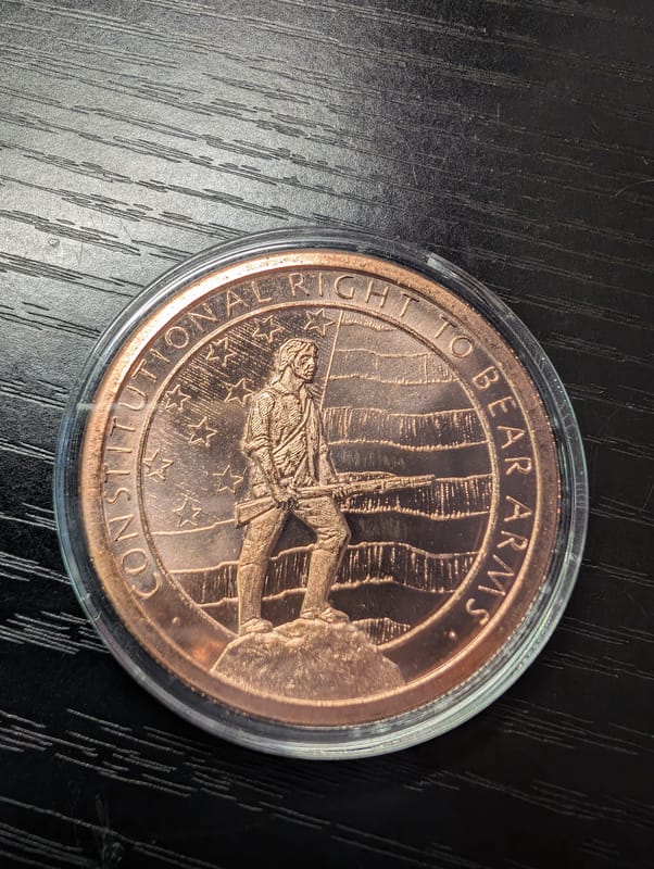 2nd amendment copper round - Image 1