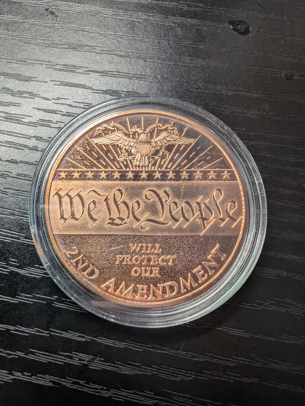 2nd amendment copper round - Image 1