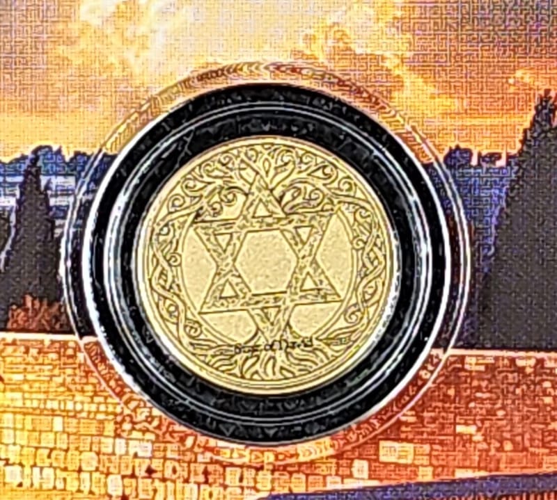 2026 Liberia Star of David 1/1000oz Gold - Image 3