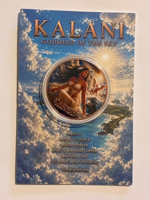 NEW 1oz Copper Kalani Goddess of the Sun - Image 1