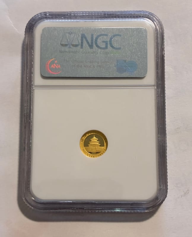 2007 China 15 Yuan 1/25 Oz Gold Panda NGC PF70 UC - Image 2