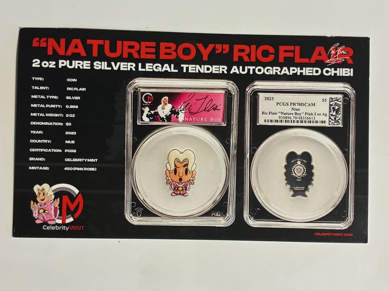 Nature Boy Ric Flair 2023 Chibi 2oz Silver Coin - Image 4