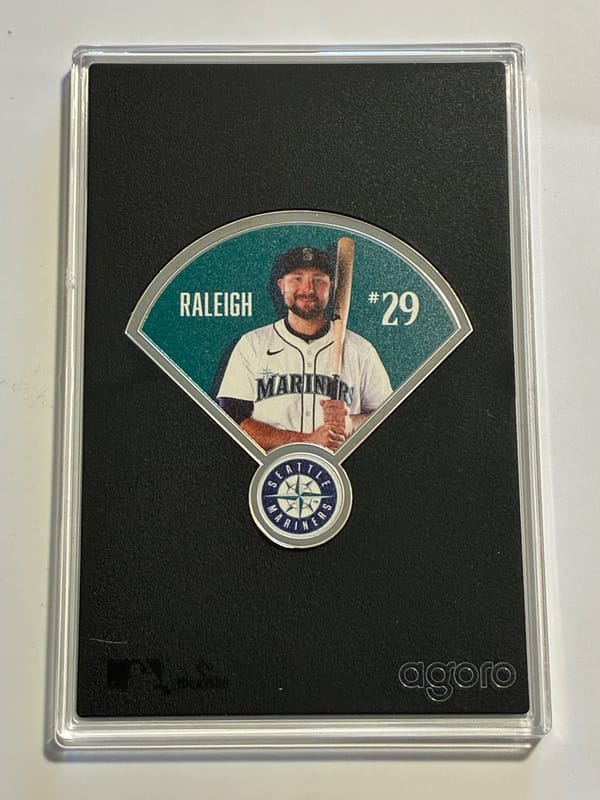 NEW Agoro MLB Series 1/2oz Cal Raleigh Coin - Image 1