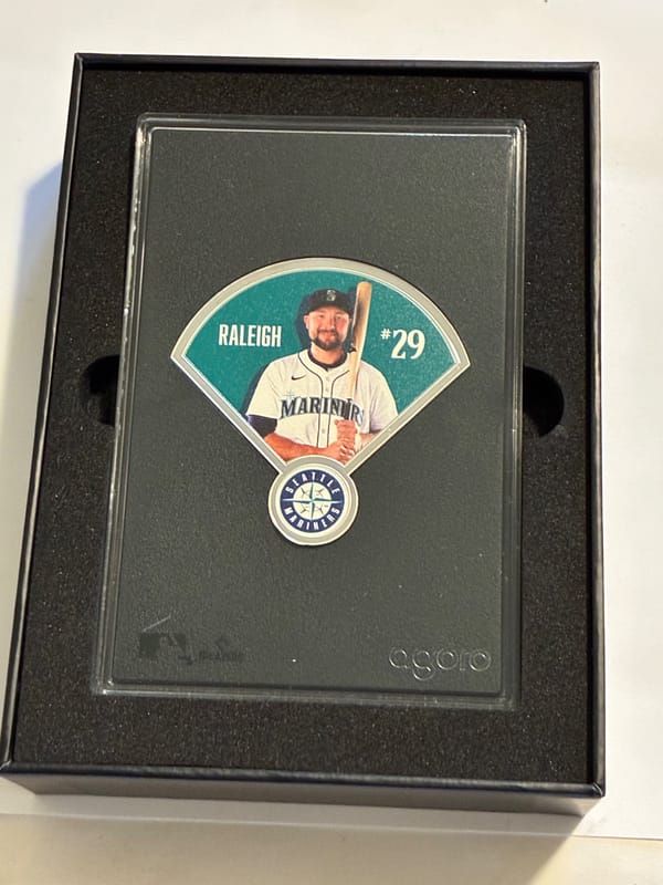 NEW Agoro MLB Series 1/2oz Cal Raleigh Coin - Image 3