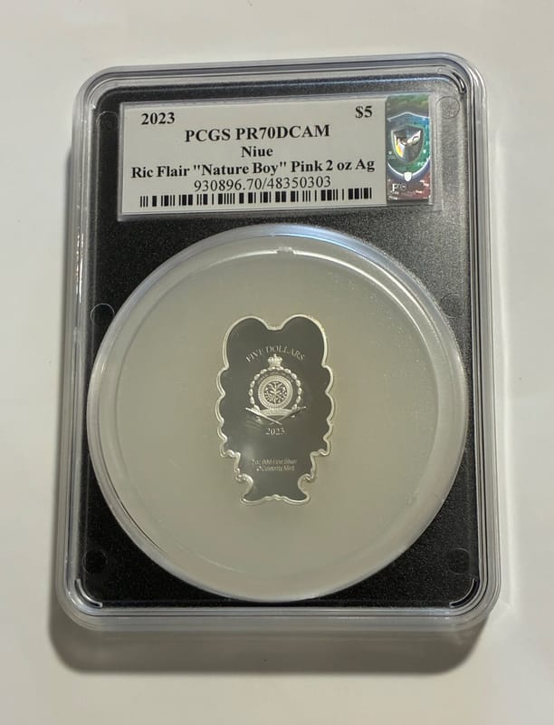 Nature Boy Ric Flair 2023 Chibi 2oz Silver Coin - Image 2
