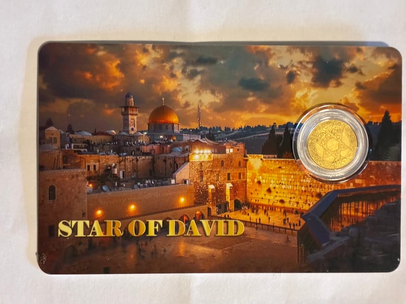 2026 Liberia Star of David 1/1000oz Gold - Image 1