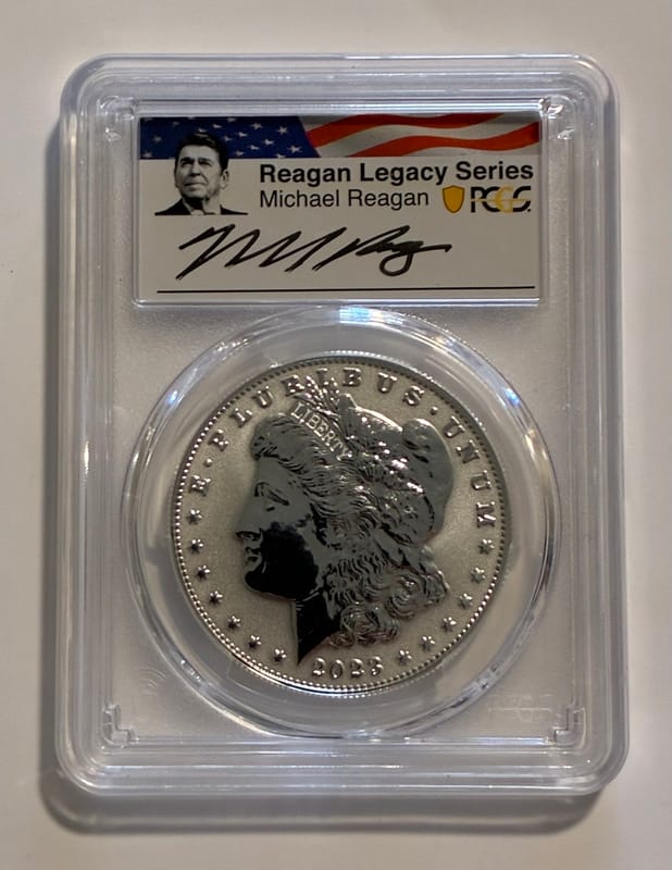 2023-S Morgan + Peace $1 Set Reverse Pr PF70 - Image 3