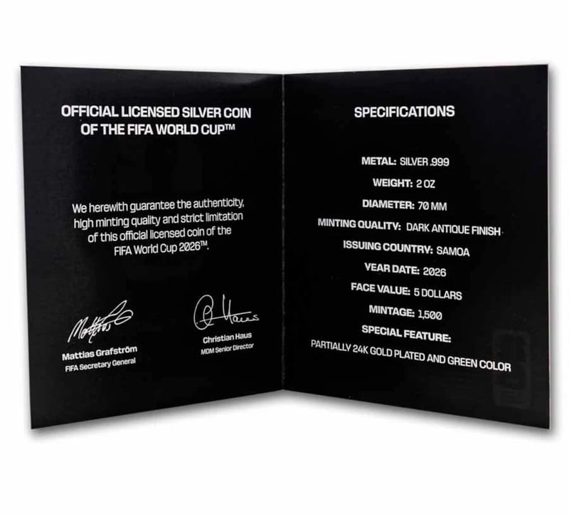 2026 2 oz Silver FIFA World Cup Maze (w/ Box & COA - Image 5