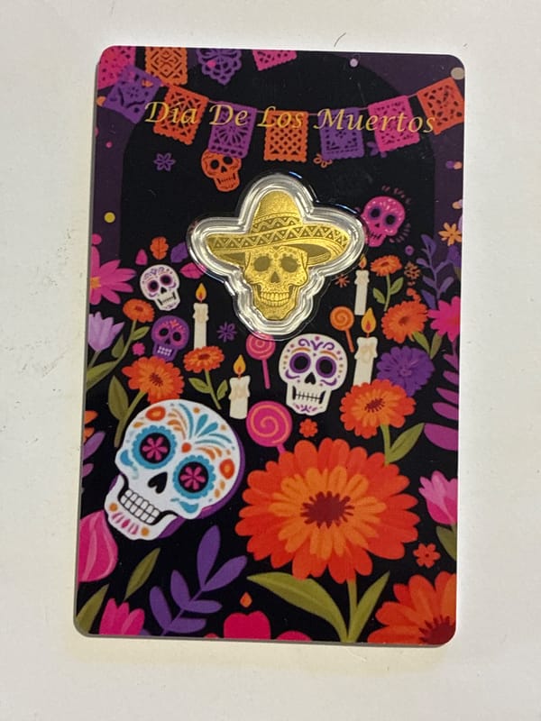 2026 Liberia 1/1000th Gold Dia De Los Muertos   - Image 1