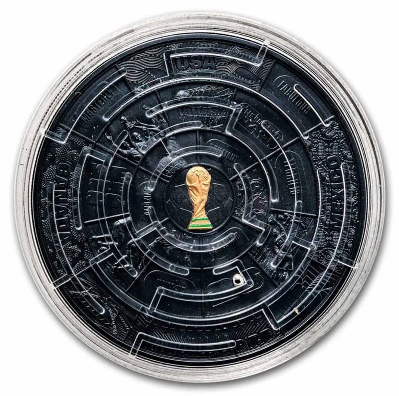 2026 2 oz Silver FIFA World Cup Maze (w/ Box & COA - Image 2