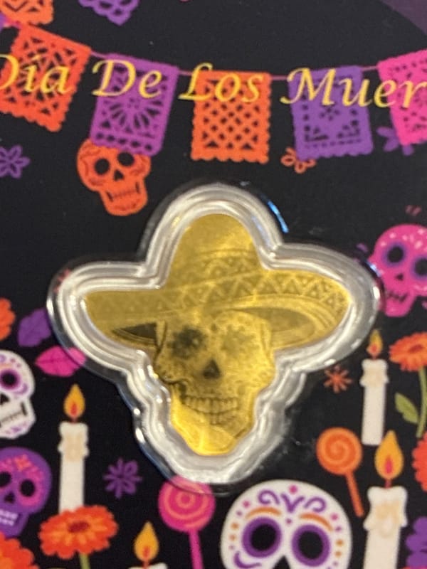 2026 Liberia 1/1000th Gold Dia De Los Muertos   - Image 3