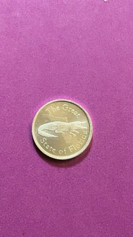 1 gram .999 Fine Silver Round - Gator gram GREAT S - Image 1