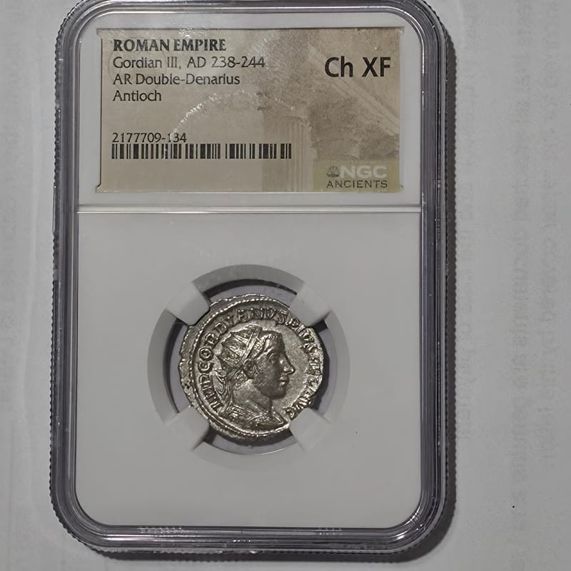 238-244 AD Roman Empire Gordian III CH XF - Image 1