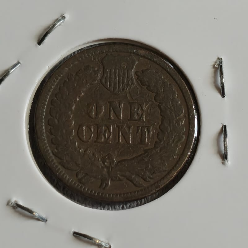 1889 Indian Head Cent Toned  - Image 4