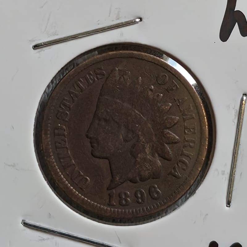 1896 Indian Head Cent TONER  - Image 7