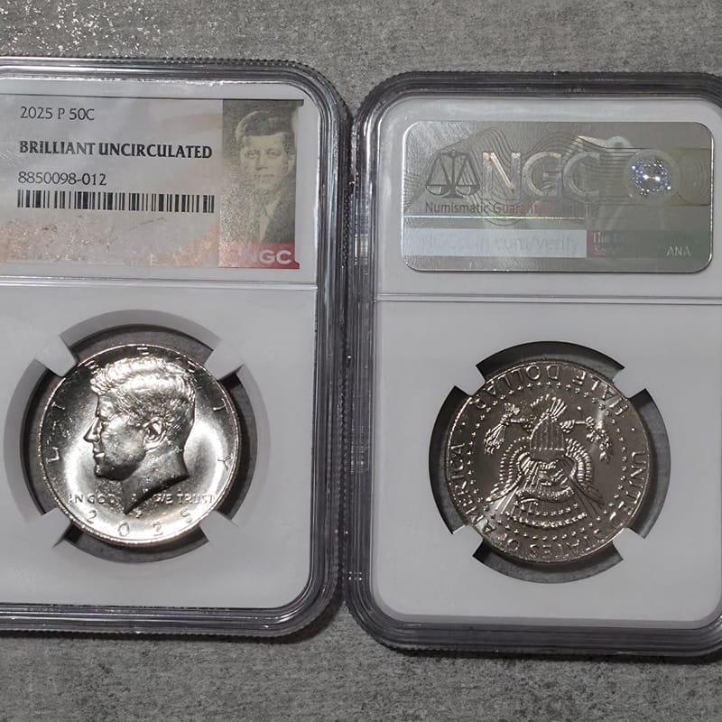 2025 D KENNEDY NGC brilliant Uncirculated $0.50 - Image 3