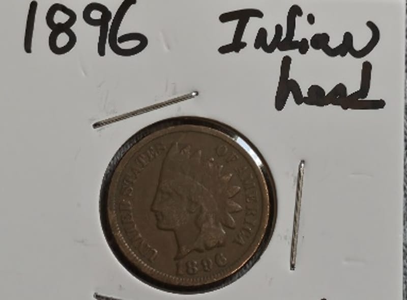 1896 Indian Head Cent TONER  - Image 5