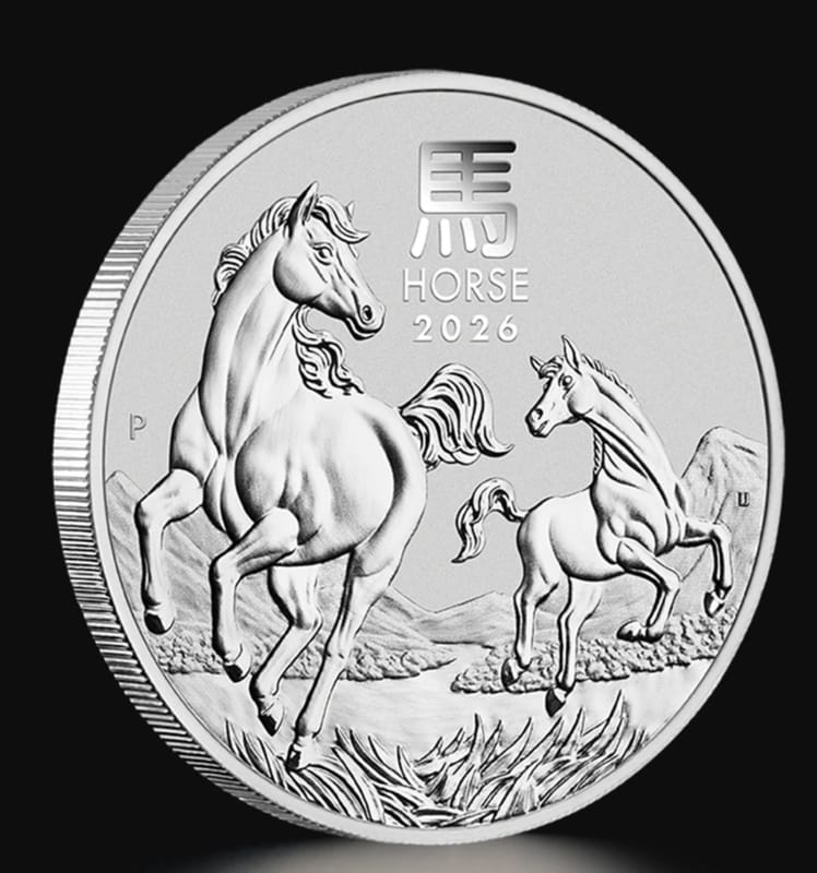 1oz Australian Lunar Year of the Horse 2026 Silver - Image 3