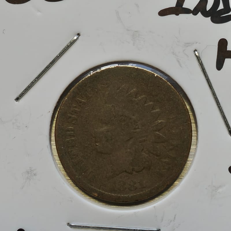 1881 Indian Head Cent F-VF  - Image 6