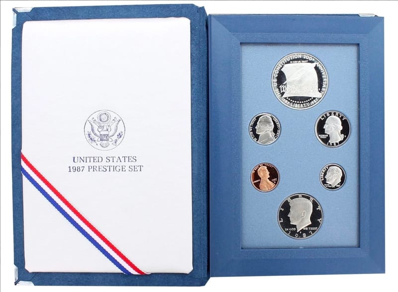 🇺🇸✨ 1987-S U.S. Mint Prestige Proof Set – 6 Coin - Image 2