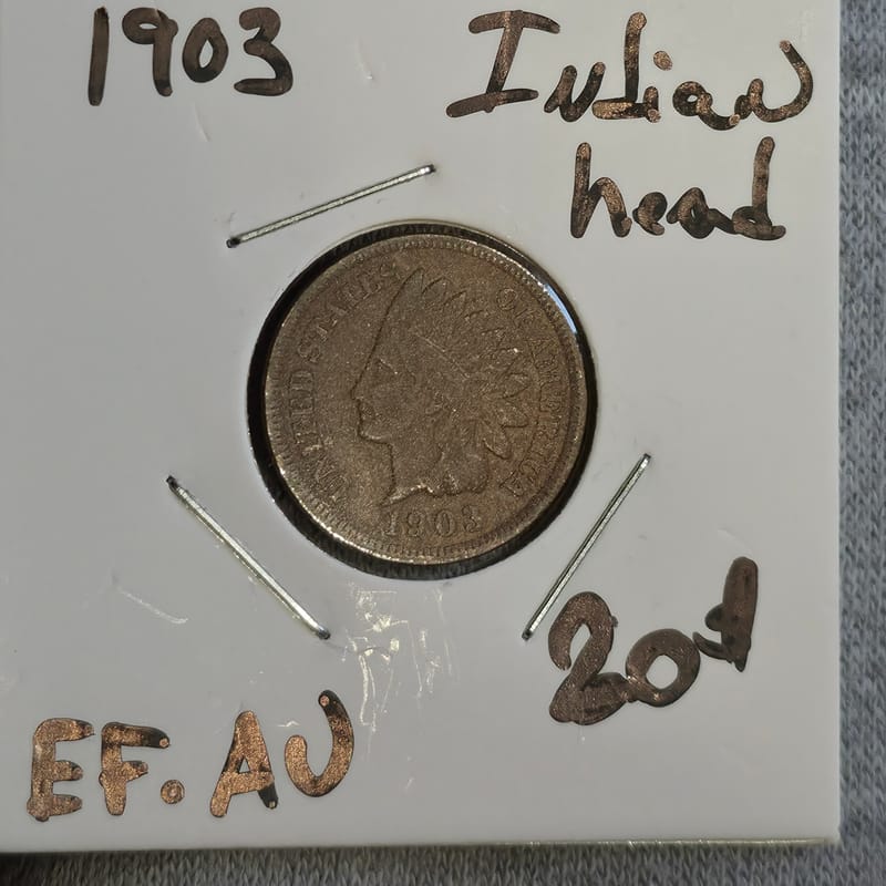 1903 Indian Head Cent in EF- condition  - Image 1