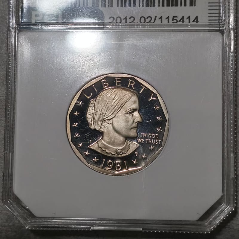 1981-S Susan B. Anthony 1$ Type 1 PCI PR70 DCAM - Image 3