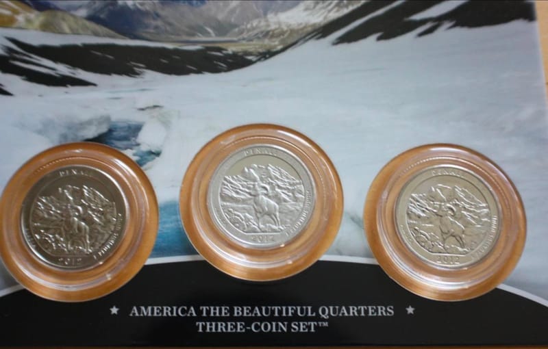 2012 S P D AMERICA'S THE BEAUTIFUL DENALI 3 Coins - Image 2