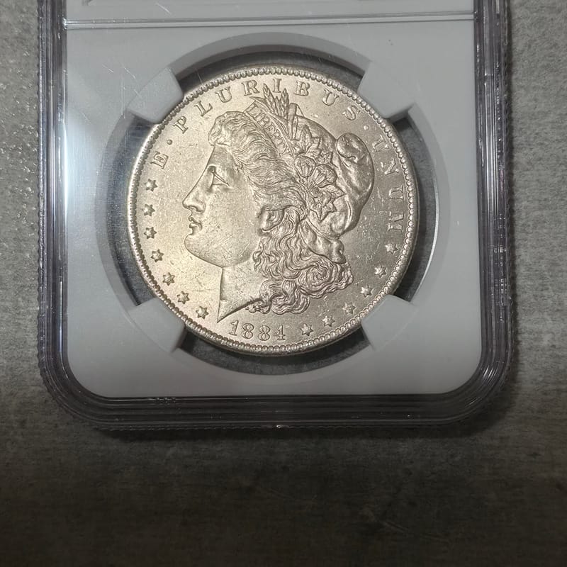 1884 O Morgan Silver Dollar PCGS MS63 NEAR GEM - Image 4
