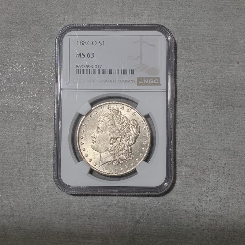 1884 O Morgan Silver Dollar PCGS MS63 NEAR GEM - Image 5