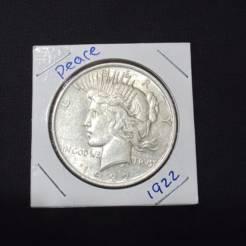 1922-S Peace silver dollar AU - Image 4