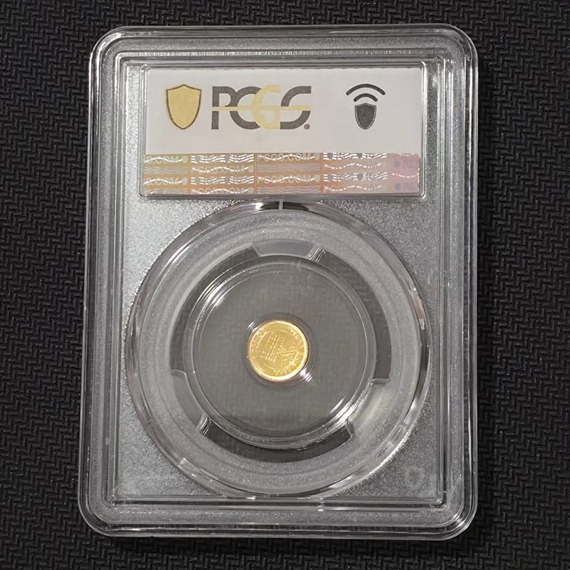 1/200 oz .9999 Fine Gold MOON LANDING PCGS MS69 - Image 4